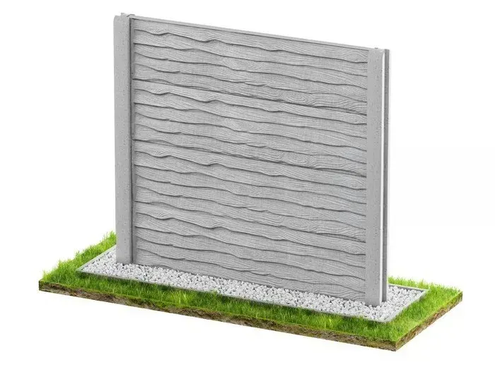 Betonzaun Beidseitig Modell 4 – Miko Beton Zaun