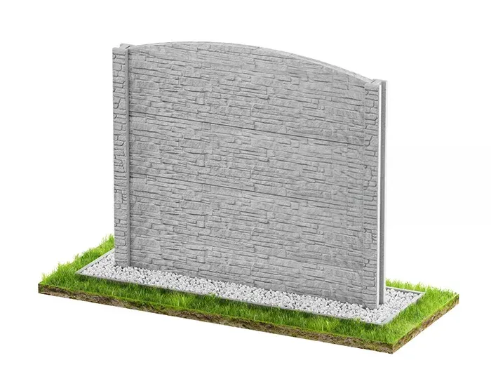 Betonzaun Beidseitig Modell 6 – Miko Beton Zaun