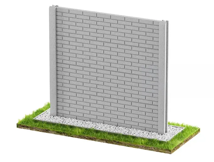 Betonzaun Modell Klinker 1 – Miko Beton Zaun