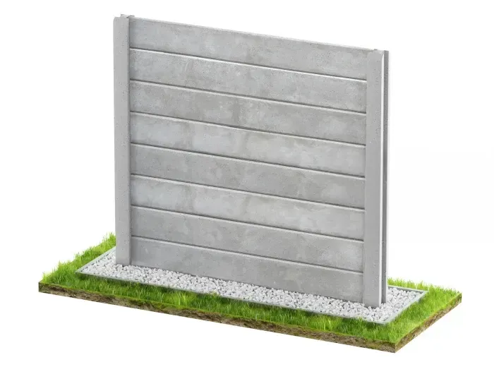 Betonzaun Einseitig Modell 10 – Miko Beton Zaun