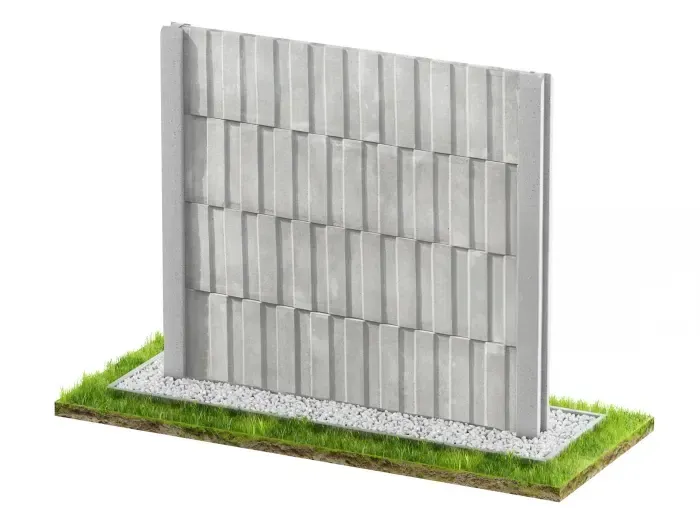 Betonzaun Einseitig Modell 13 – Miko Beton Zaun