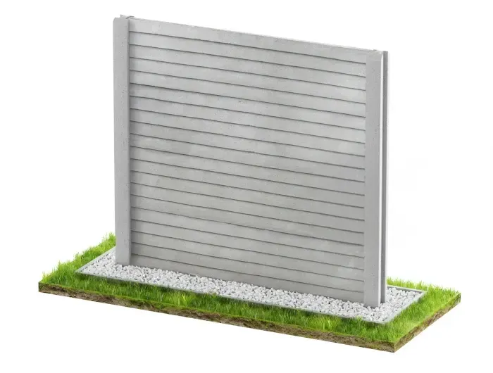 Betonzaun Einseitig Modell 14 – Miko Beton Zaun