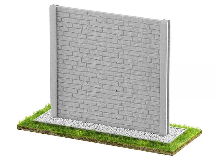 Betonzaun Modell Klinker 2 – Miko Beton Zaun
