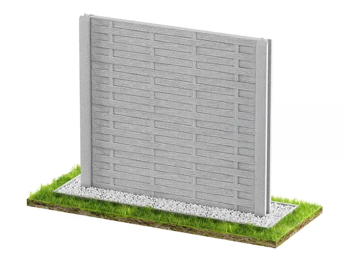 Betonzaun Modell Holzoptik 25 – Miko Beton Zaun