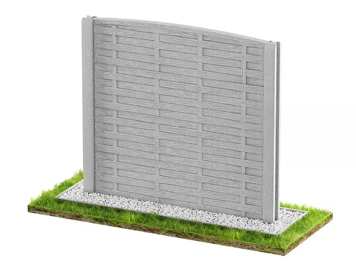Betonzaun Modell Holzoptik 26 – Miko Beton Zaun