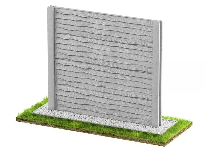 Betonzaun Modell Holzoptik 27 – Miko Beton Zaun