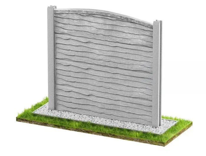 Betonzaun Einseitig Modell 28 – Miko Beton Zaun