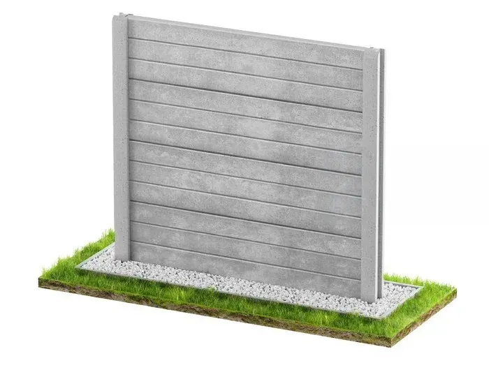 Betonzaun Einseitig Modell 8 – Miko Beton Zaun