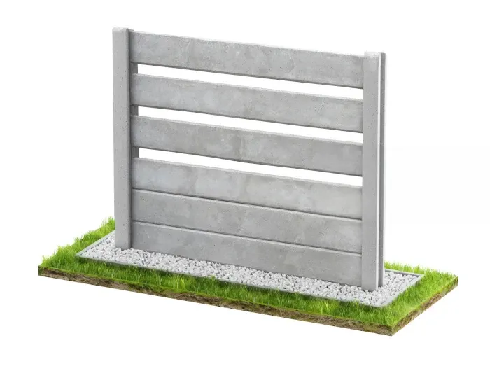 Betonzaun Einseitig Modell 9 – Miko Beton Zaun