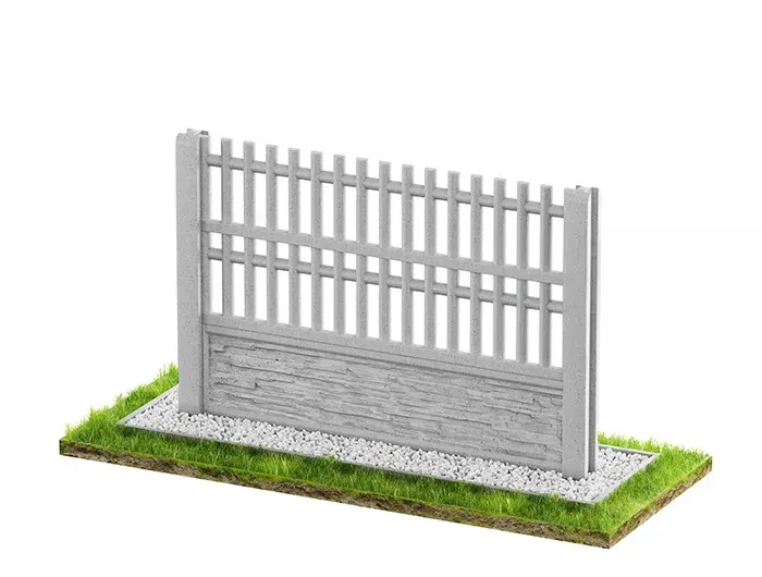 Betonzaun Klassisch Modell 16 – Miko Beton Zaun