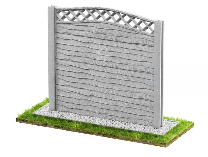 Betonzaun Klassisch Modell 21 – Miko Beton Zaun
