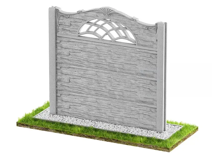 Betonzaun Klassisch Modell 22 – Miko Beton Zaun
