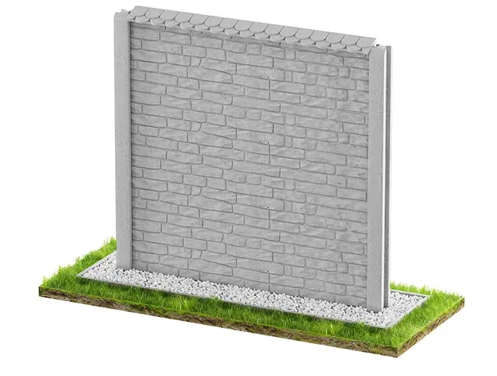 Betonzaun Klassisch Modell 28 – Miko Beton Zaun