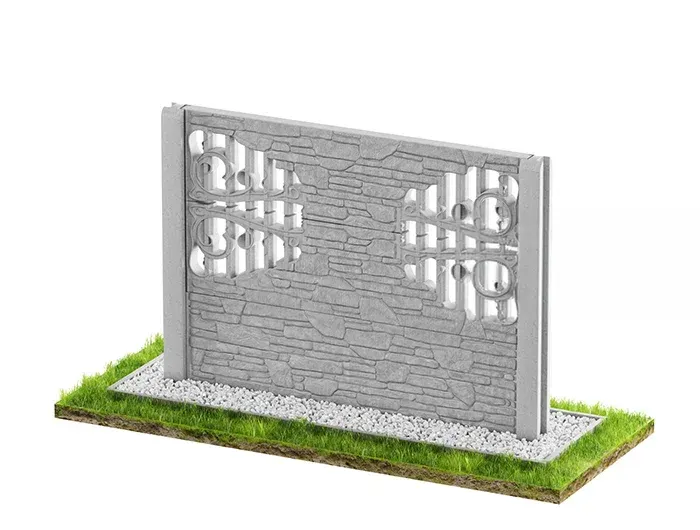 Betonzaun Klassisch Modell 3 – Miko Beton Zaun
