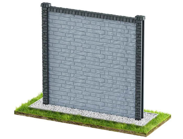 Betonzaun Klassisch Modell 32 – Miko Beton Zaun