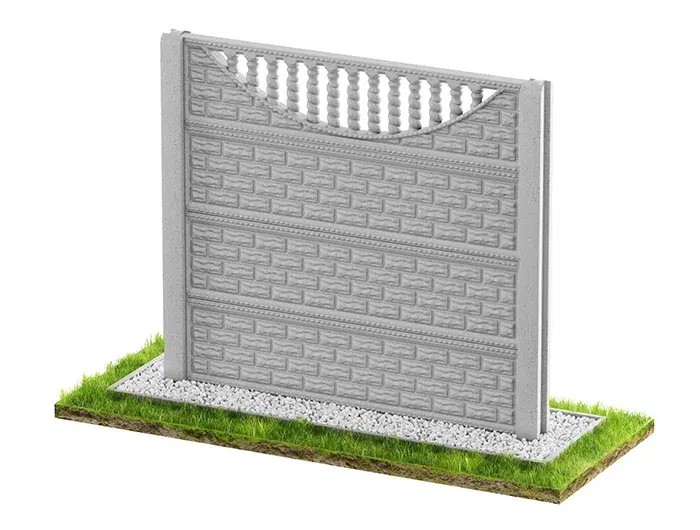 Betonzaun Klassisch Modell 39 – Miko Beton Zaun