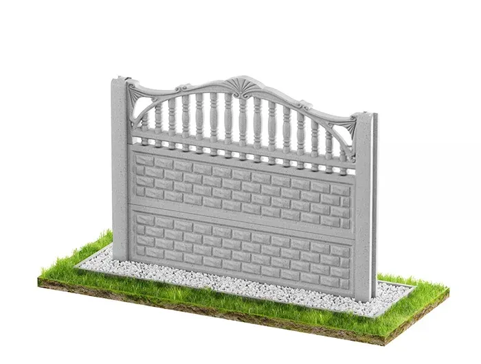 Betonzaun Klassisch Modell 41 – Miko Beton Zaun
