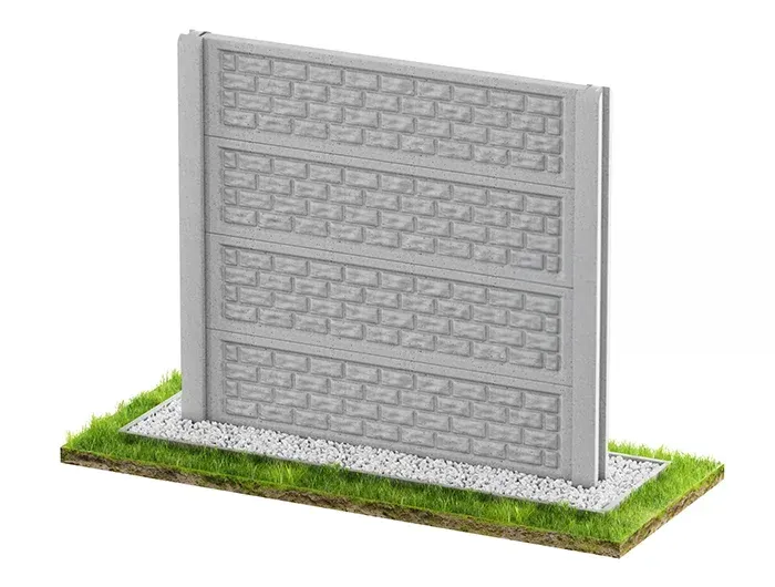 Betonzaun Klassisch Modell 43 – Miko Beton Zaun