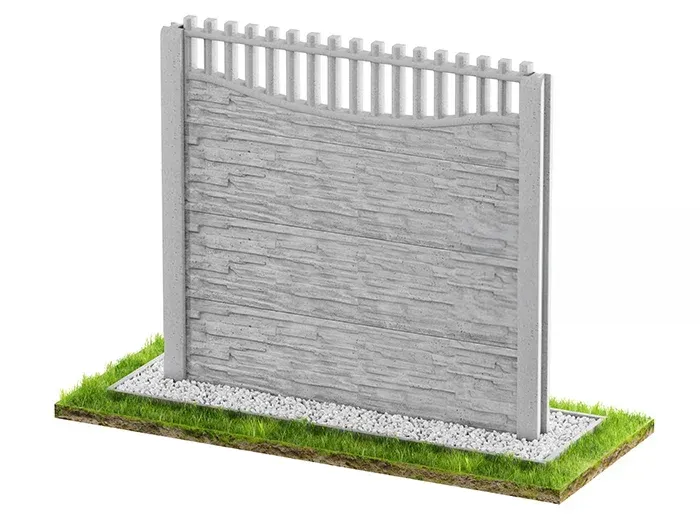 Betonzaun Klassisch Modell 44 – Miko Beton Zaun
