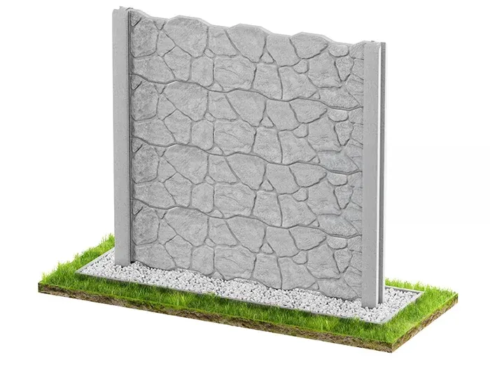 Betonzaun Klassisch Modell 45 – Miko Beton Zaun