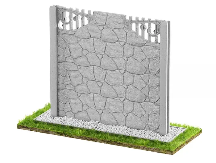 Betonzaun Klassisch Modell 47 – Miko Beton Zaun