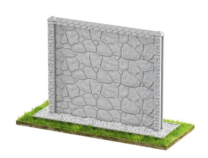 Betonzaun Klassisch Modell 50 – Miko Beton Zaun