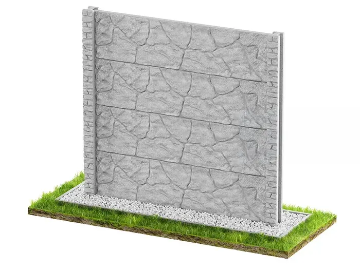 Betonzaun Klassisch Modell 52 – Miko Beton Zaun