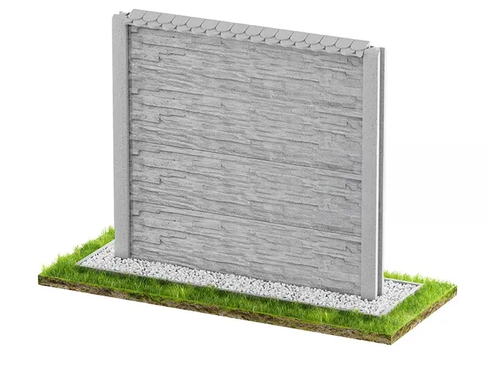 Betonzaun Klassisch Modell 55 – Miko Beton Zaun