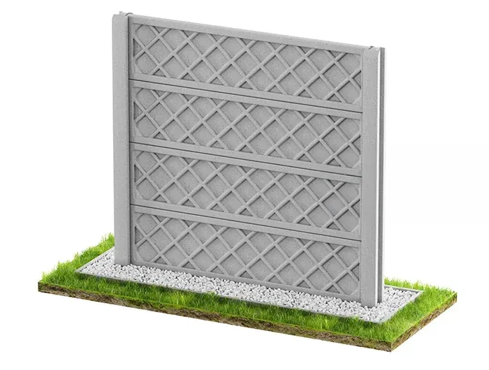 Betonzaun Klassisch Modell 58 – Miko Beton Zaun