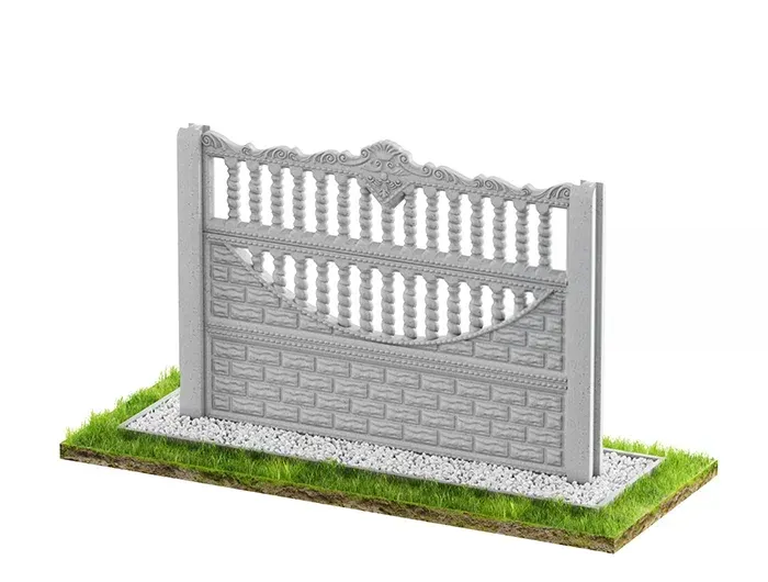 Betonzaun Klassisch Modell 74 – Miko Beton Zaun
