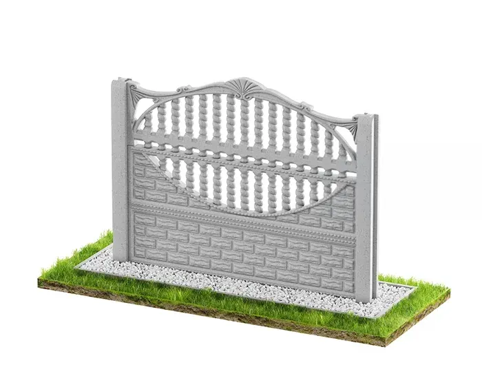 Betonzaun Klassisch Modell 75 – Miko Beton Zaun