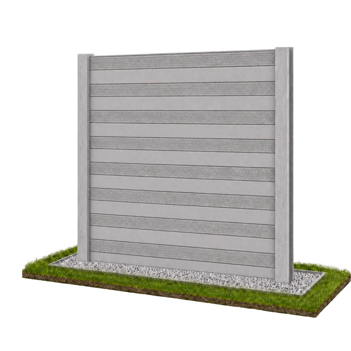 Neue Modern Linie Betonzaun Modell 03 – Miko Beton Zaun