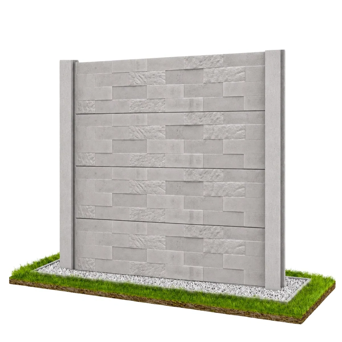 Neue Modern Linie Betonzaun Modell 05 – Miko Beton Zaun