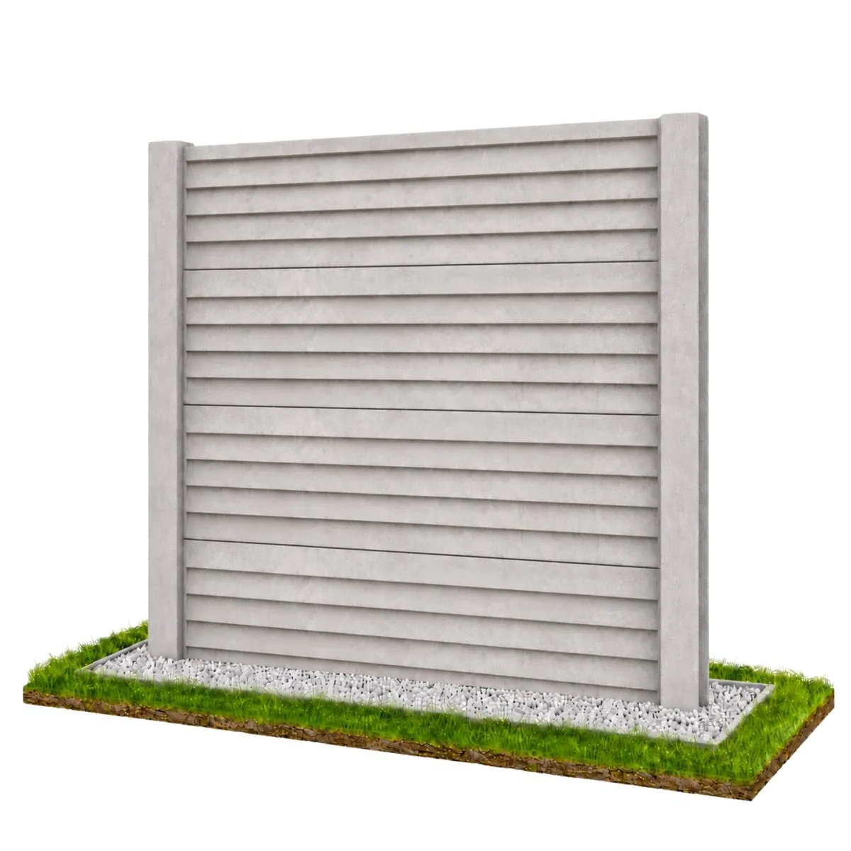 Neue Modern Linie Betonzaun Modell 06 – Miko Beton Zaun