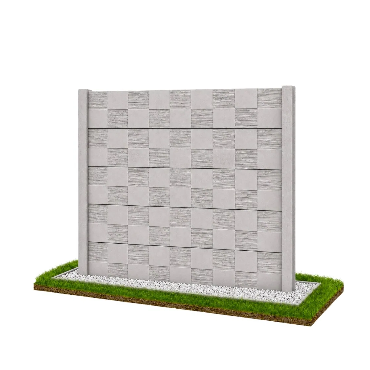 Neue Modern Linie Betonzaun Modell 09 – Miko Beton Zaun