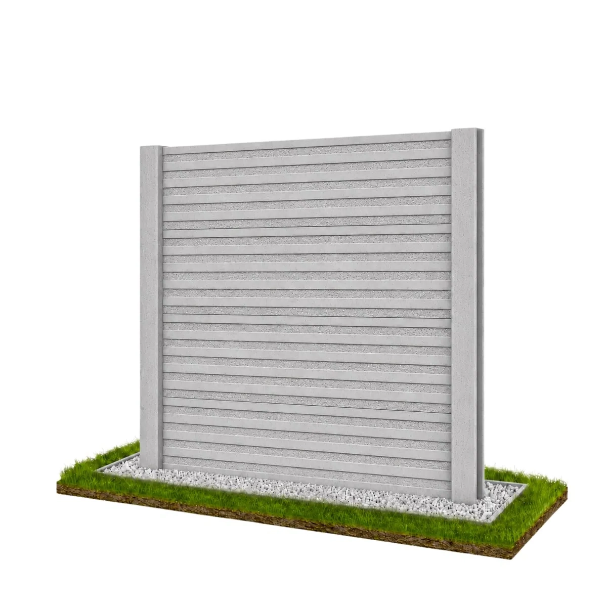 Neue Modern Linie Betonzaun Modell 10 – Miko Beton Zaun