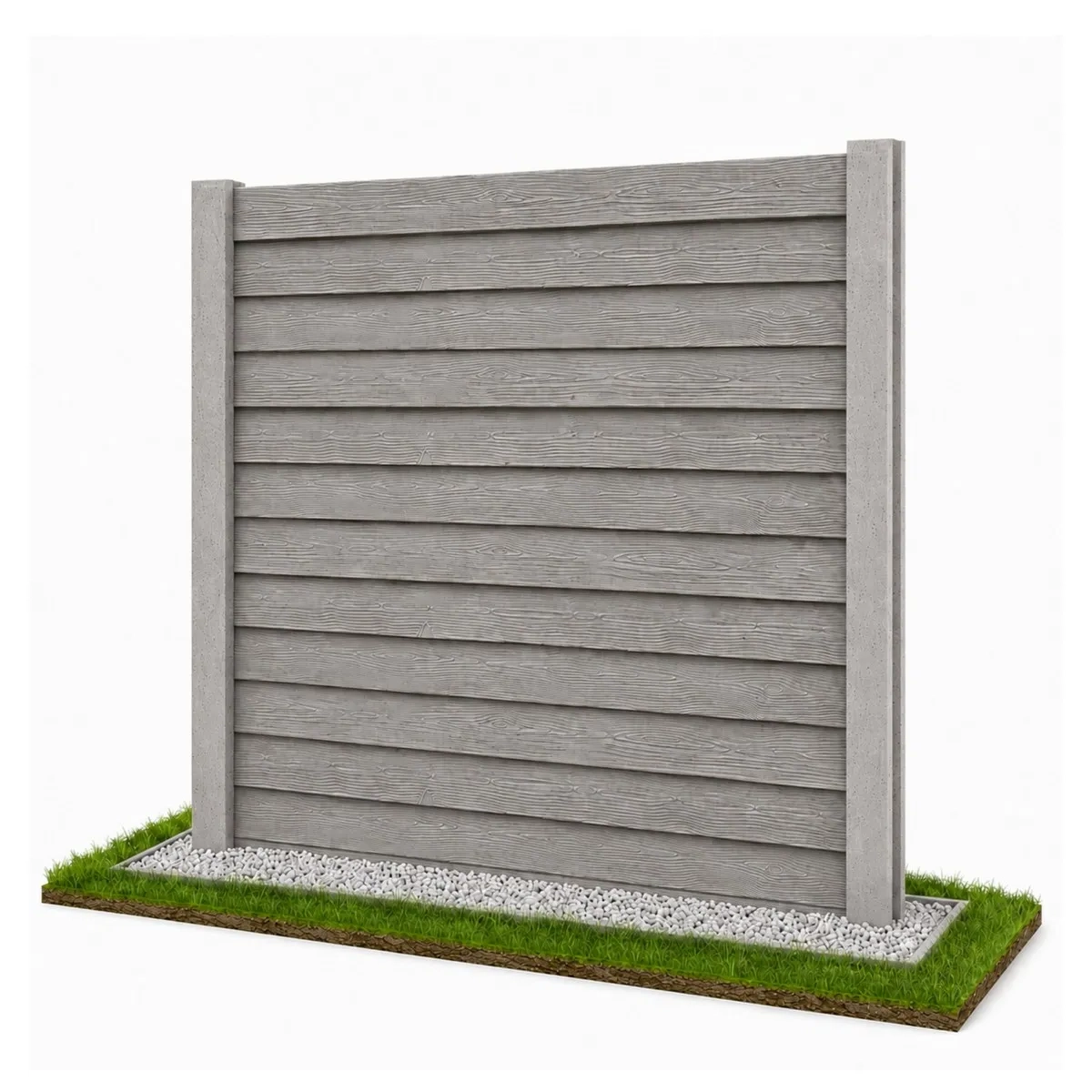 Neue Modern Linie Betonzaun Modell 12 – Miko Beton Zaun