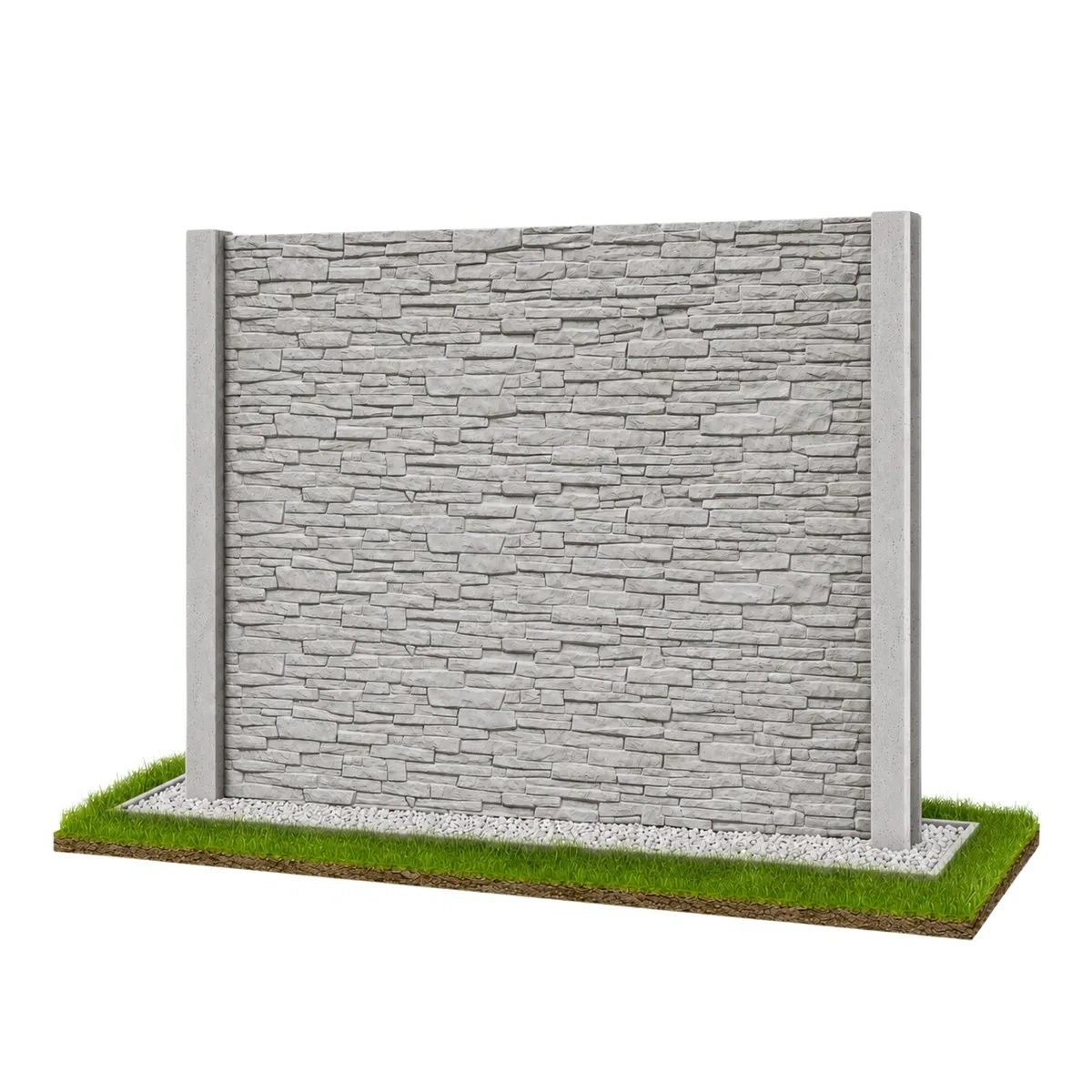 Neue Modern Linie Betonzaun Modell 14 – Miko Beton Zaun