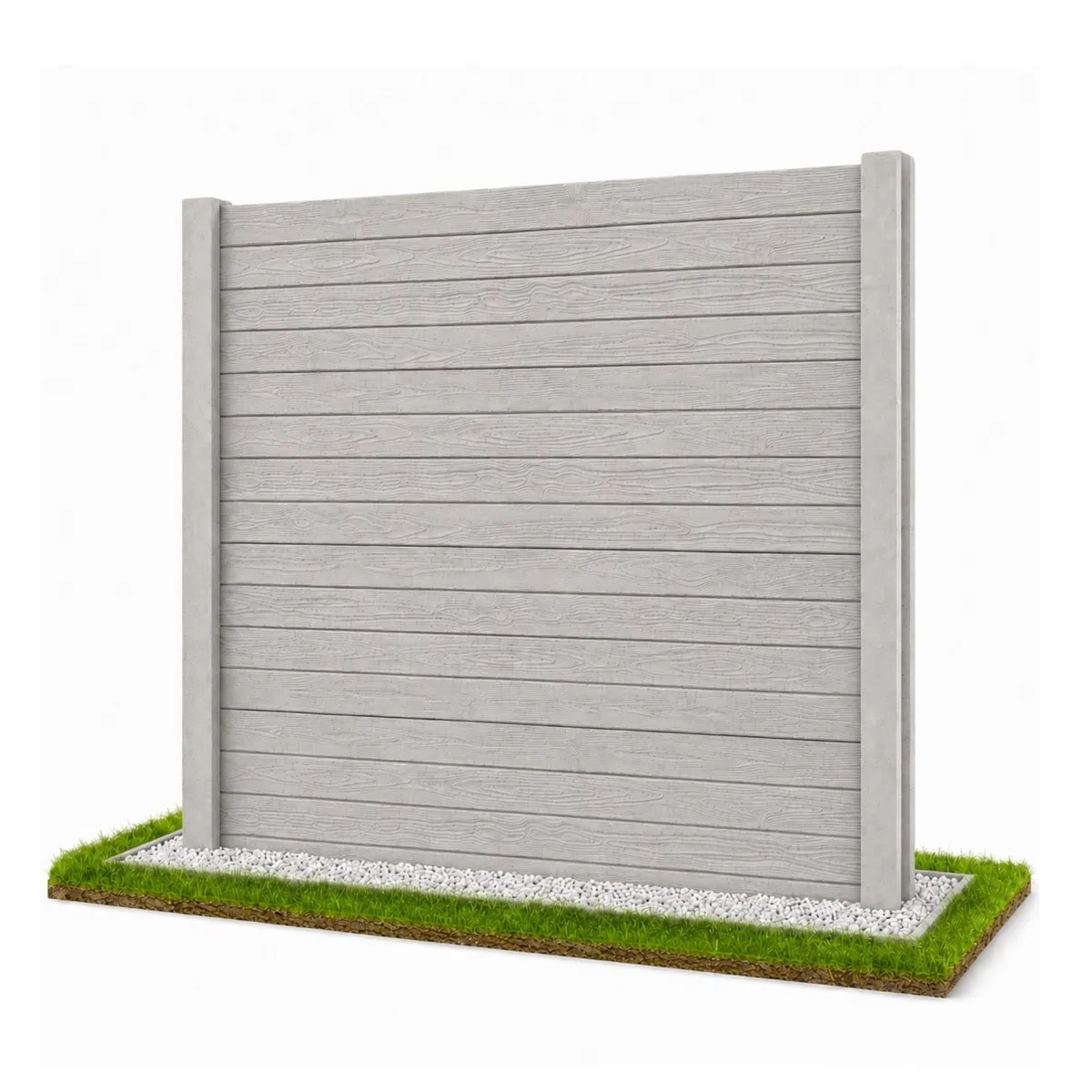 Neue Modern Linie Betonzaun Modell 16 – Miko Beton Zaun