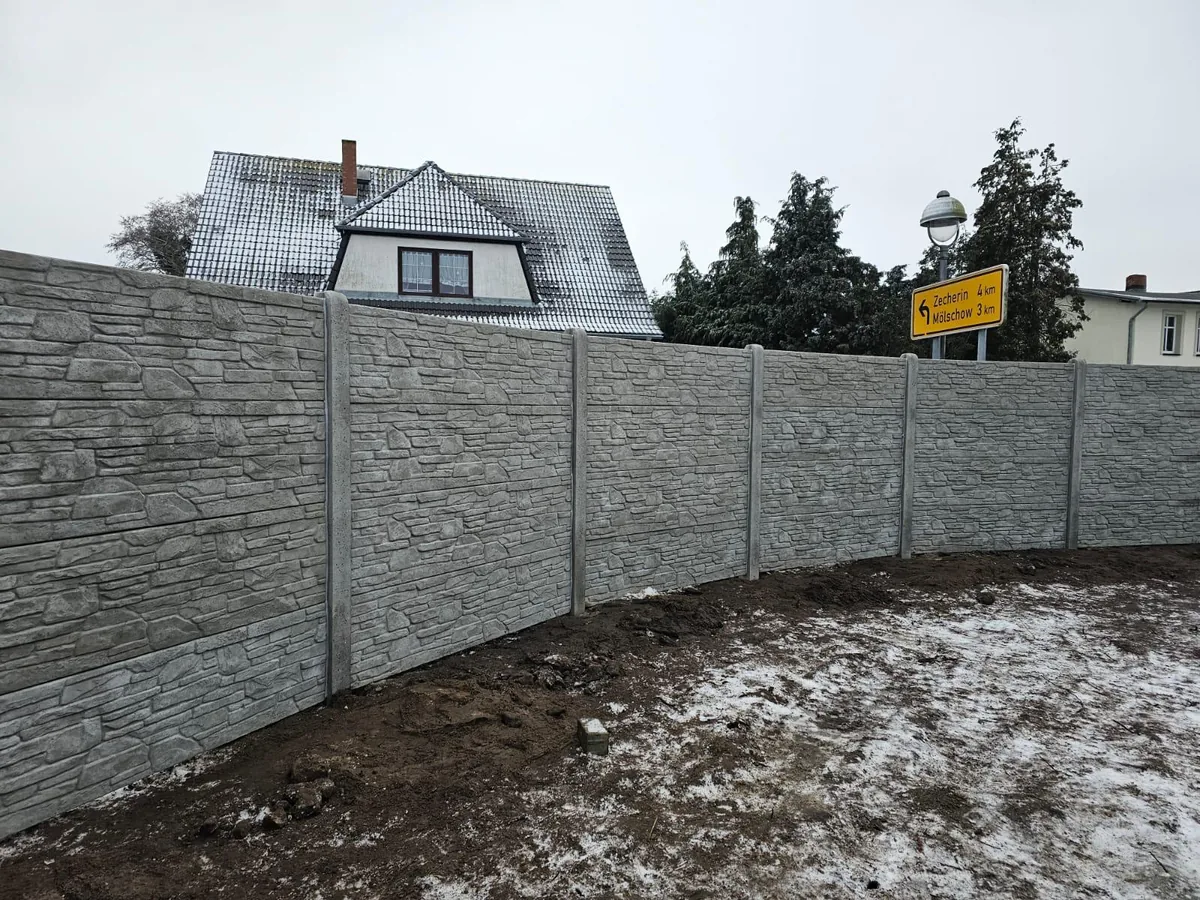 Betonzaun Projekt Modell 35 – Miko Beton Zaun