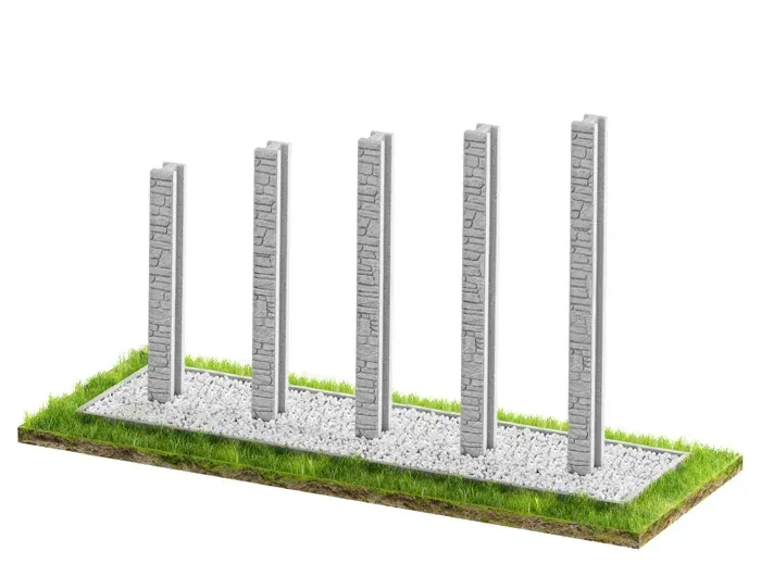 Betonzaun Zubeh&ouml;r Modell 6 – Miko Beton Zaun