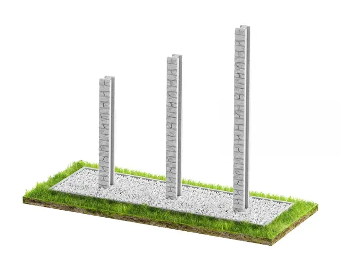 Betonzaun Zubeh&ouml;r Modell 1 – Miko Beton Zaun