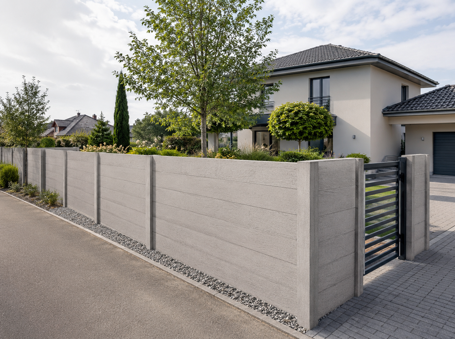 Beidseitiger Betonzaun – wann lohnt sich diese Ausführung? – Miko Beton Zaun