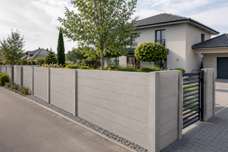 Beidseitiger Betonzaun – wann lohnt sich diese Ausführung? – Miko Beton Zaun