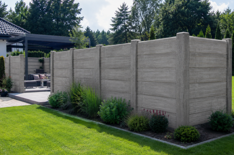 Betonzaun als Sichtschutz – mehr Ruhe für Garten und Terrasse – Miko Beton Zaun
